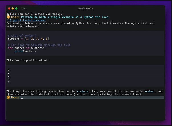 console-chat-gpt