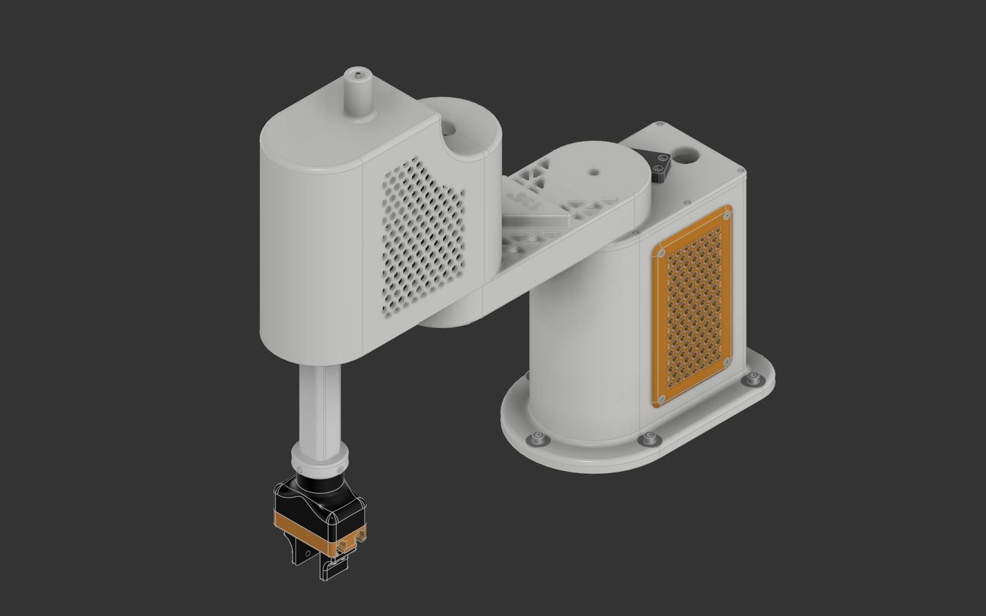 Fusion 360 assembly of the final diploma SCARA